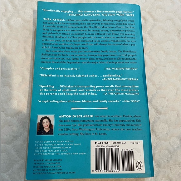 The Yonahlossee Riding Camp for Girls Book Blue National Bestseller Novel - Picture 5 of 8